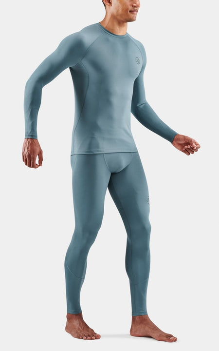 Skins - 2 - Series Long Sleeve Top Herren - blue grey - SK - SW00200050575S - Sportbrands24