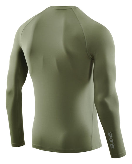 Skins - 2 - Series Long Sleeve Top Herren - khaki - SK - SW00200050573S - Sportbrands24