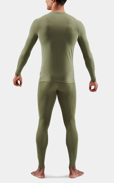 Skins - 2 - Series Long Sleeve Top Herren - khaki - SK - SW00200050573S - Sportbrands24