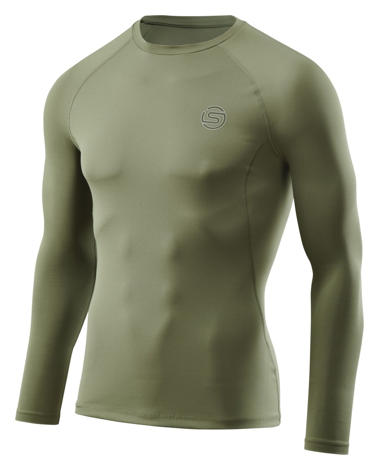Skins - 2 - Series Long Sleeve Top Herren - khaki - SK - SW00200050573S - Sportbrands24