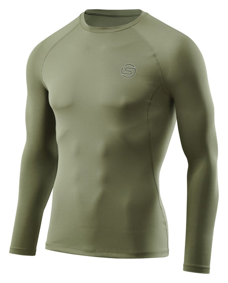 Skins - 2 - Series Long Sleeve Top Herren - khaki - SK - SW00200050573S - Sportbrands24