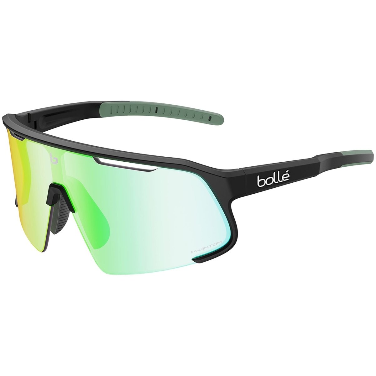 Bolle - Speedchaser Sportbrille - black matte - phantom clear green photochromic - 1.2 mm - BO - BS067001 - Sportbrands24
