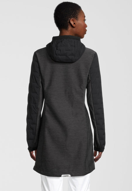 RH+ - 5 Elements Hybrid 3/4 Hoody Isolationsjacke Damen - black/dark grey melange - RH - IZD2989 - 99A - XS - Sportbrands24