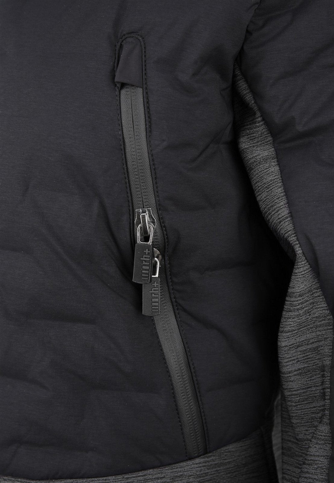 RH+ - 5 Elements Hybrid Bomber Isolationsjacke Damen - black/dark grey melange - RH - IZD2988 - 99A - XS - Sportbrands24