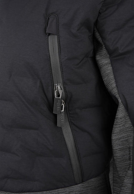 RH+ - 5 Elements Hybrid Bomber Isolationsjacke Damen - black/dark grey melange - RH - IZD2988 - 99A - XS - Sportbrands24