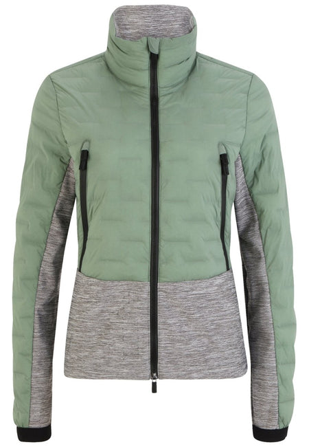 RH+ - 5 Elements Hybrid Bomber Isolationsjacke Damen - ivy green/medium grey melange - RH - IZD2988 - 574 - XS - Sportbrands24