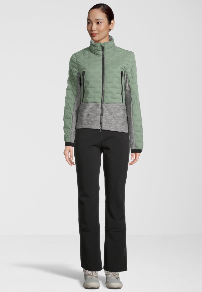 RH+ - 5 Elements Hybrid Bomber Isolationsjacke Damen - ivy green/medium grey melange - RH - IZD2988 - 574 - XS - Sportbrands24