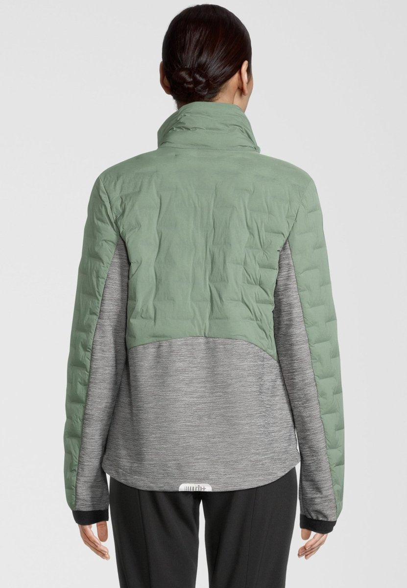 RH+ - 5 Elements Hybrid Bomber Isolationsjacke Damen - ivy green/medium grey melange - RH - IZD2988 - 574 - XS - Sportbrands24