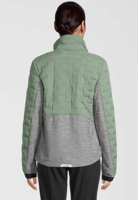 RH+ - 5 Elements Hybrid Bomber Isolationsjacke Damen - ivy green/medium grey melange - RH - IZD2988 - 574 - XS - Sportbrands24