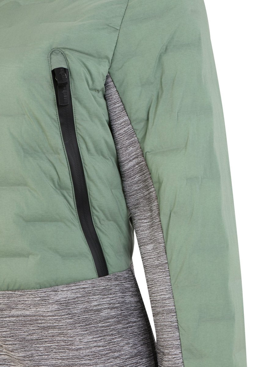 RH+ - 5 Elements Hybrid Bomber Isolationsjacke Damen - ivy green/medium grey melange - RH - IZD2988 - 574 - XS - Sportbrands24