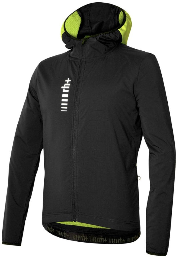 RH+ - Alpha Padded Hoody Jkt Radjacke Herren - black/acid lime - RHB - ICU0889 - 962 - S - Sportbrands24