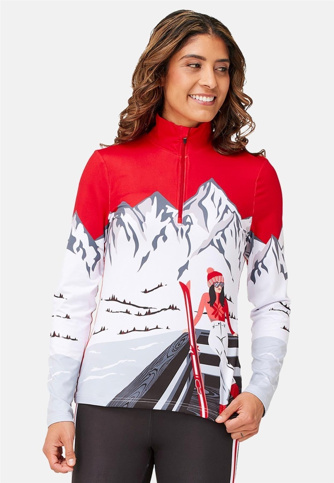 Krimson Klover - Apres Anyone Baselayer - Top Damen - red - KK - F24824 - 927 - XS - Sportbrands24