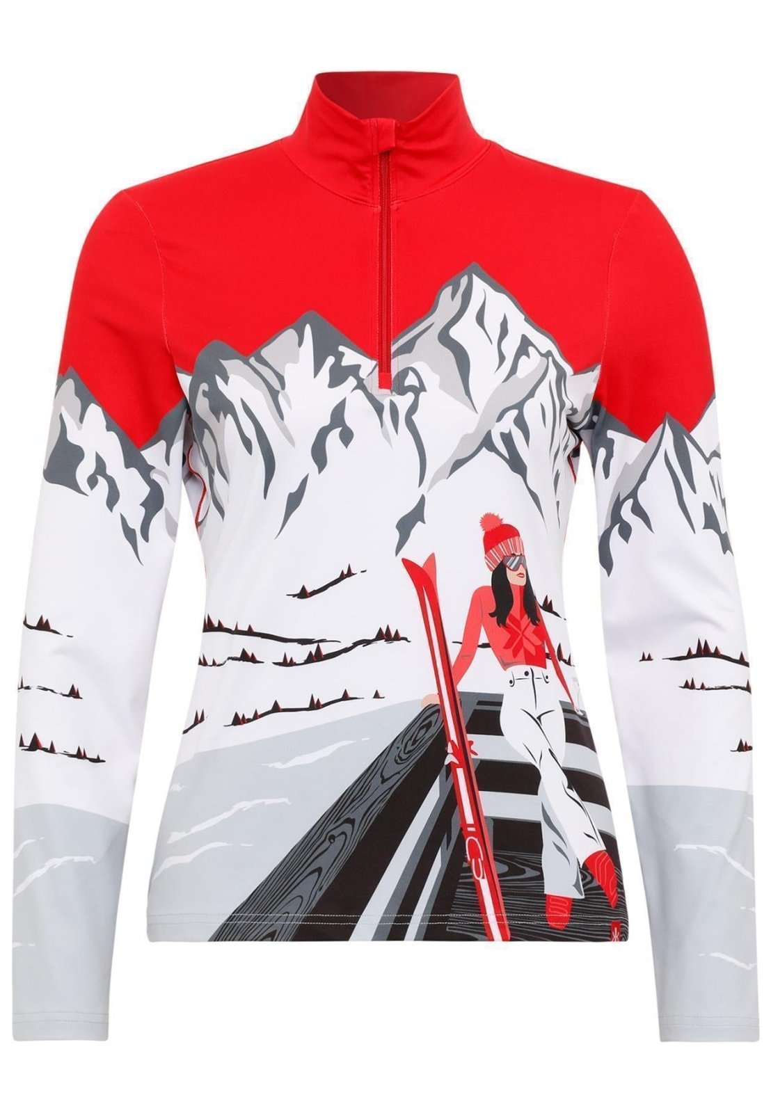 Krimson Klover - Apres Anyone Baselayer - Top Damen - red - KK - F24824 - 927 - XS - Sportbrands24