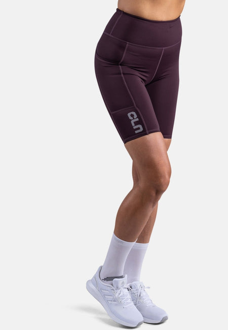 CLN Athletics - Bike Pocket Shorts Damen - dark wine - CLN - 3131 - 80 - XS - Sportbrands24