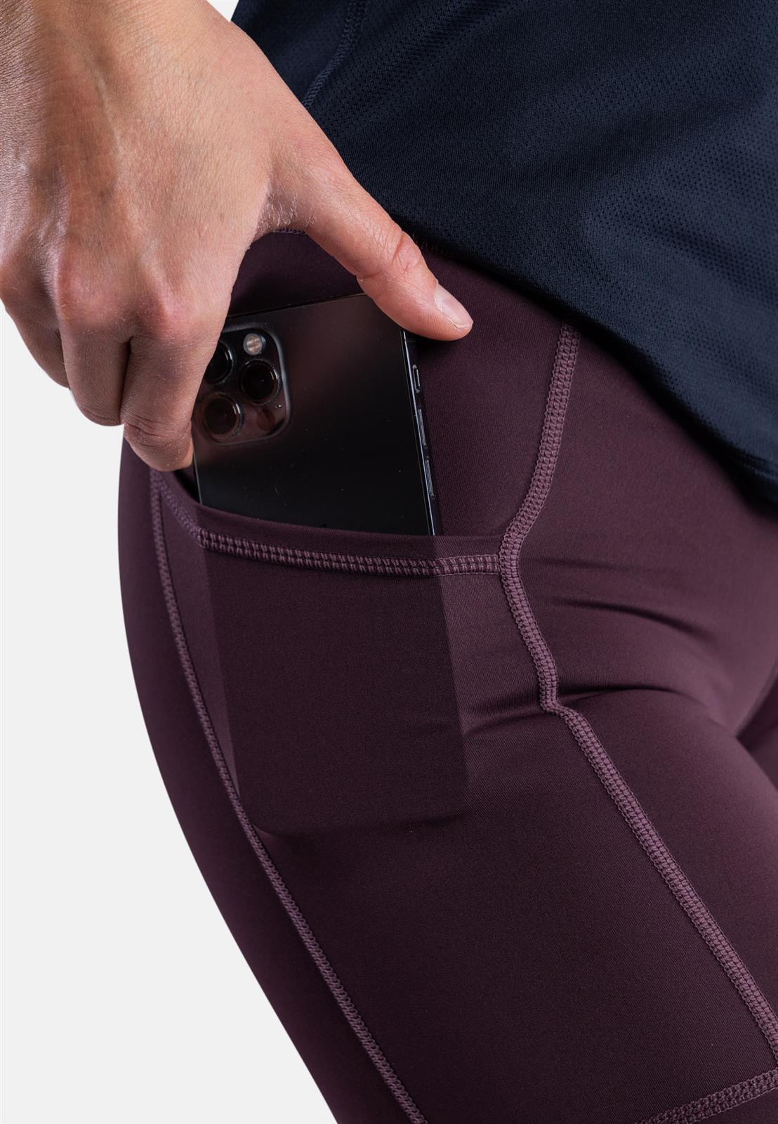 CLN Athletics - Bike Pocket Shorts Damen - dark wine - CLN - 3131 - 80 - XS - Sportbrands24