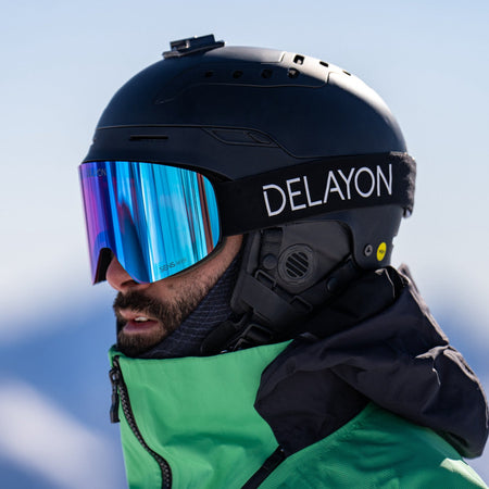 Delayon Eyewear - Core 2.0 Skibrille - Matte Black - Sens® Saphire (VLT 16%) - DL - C1 - 22 - 92662 - Sportbrands24