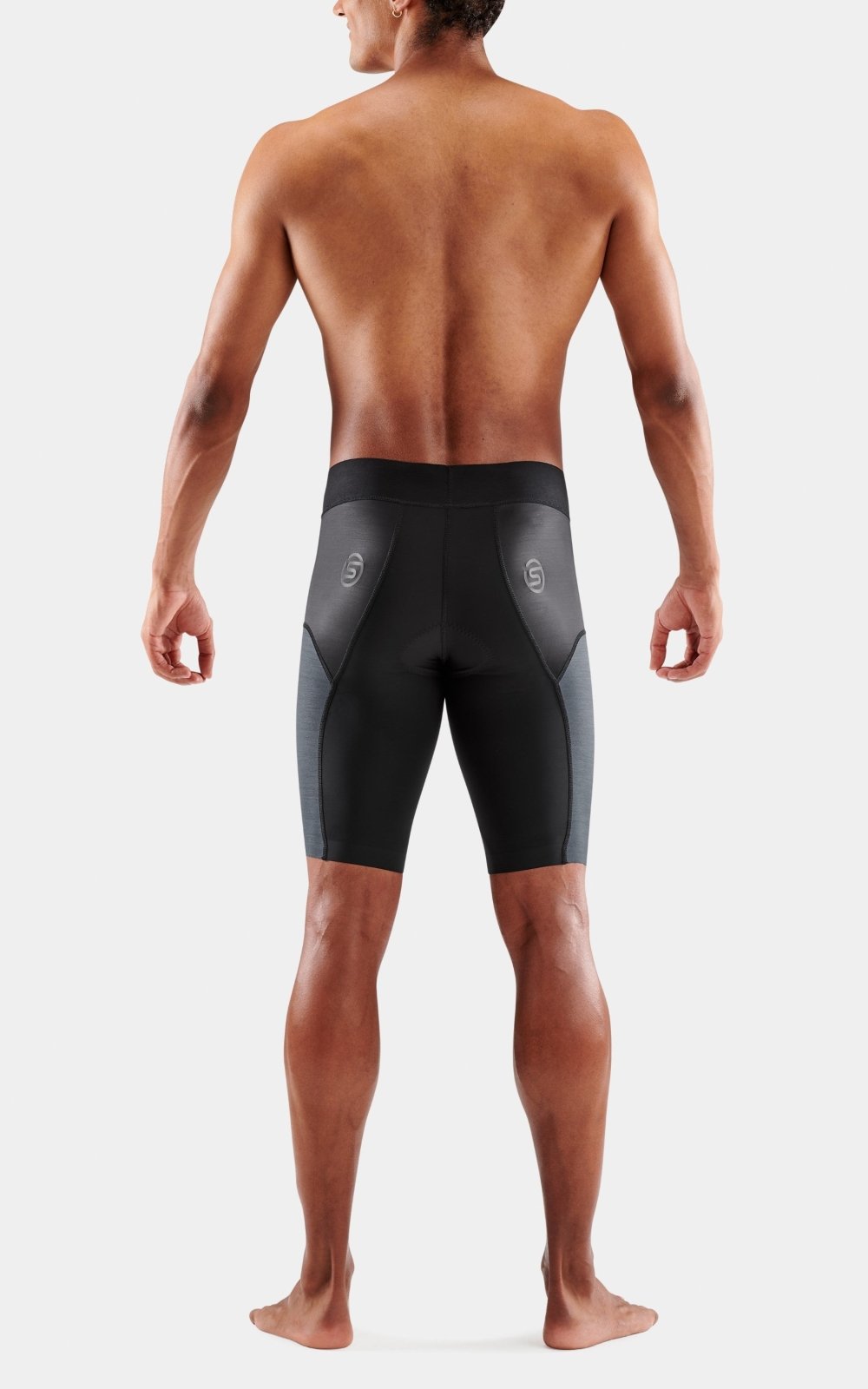 Skins - EliteHalf Tights Triathlonhose Herren - black/carbon - SK - TR00430610032S - Sportbrands24