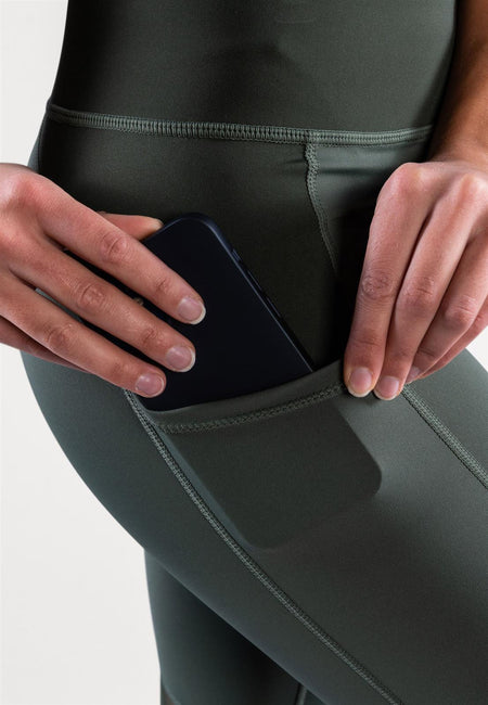 CLN Athletics - Freedom Tights Damen - Moss green - CLN - 3101 - 62 - XS - Sportbrands24