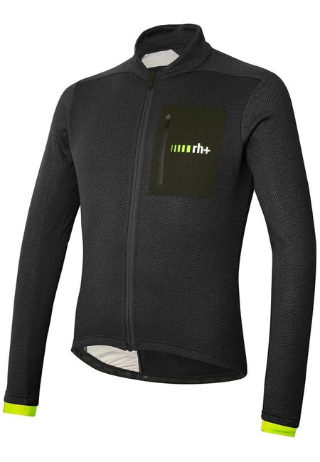 RH+ - All Road Sweater Radtrikot Herren - black/acid lime - RHB - ICU0892 - 962 - XXL - Sportbrands24