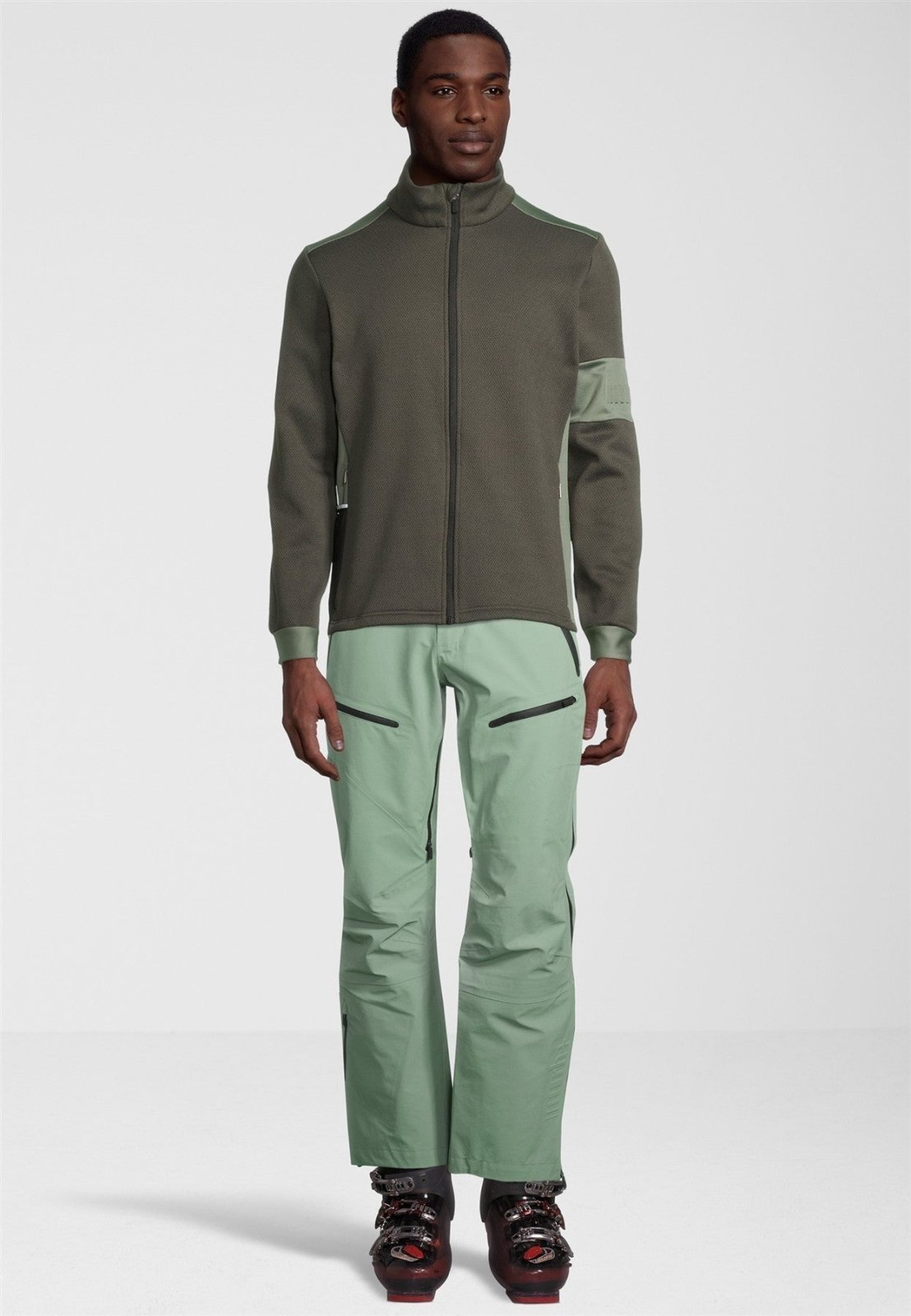 RH+ - Klyma Full Zip Sweater Herren - fir green/ivy green - RH - IZU2919 - 20W - L - Sportbrands24