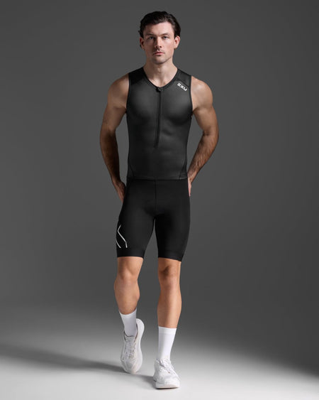 2XU - Core Trisuit Triathlonanzug Herren - black/white - 2X - MT7398D - BLK/WHT - S - Sportbrands24