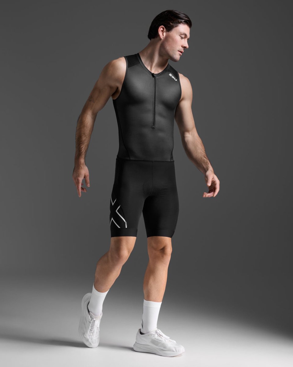 2XU - Core Trisuit Triathlonanzug Herren - black/white - 2X - MT7398D - BLK/WHT - S - Sportbrands24