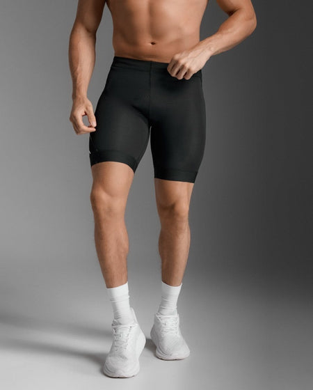 2XU - Core 8 Inch Tri Short Triathlonshort Herren - black/white - 2X - MT7400B - BLK/WHT - S - Sportbrands24
