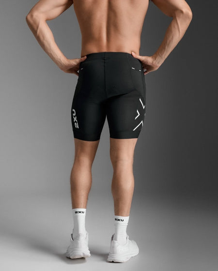2XU - Core 8 Inch Tri Short Triathlonshort Herren - black/white - 2X - MT7400B - BLK/WHT - S - Sportbrands24