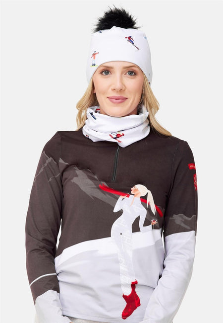 Krimson Klover - Multi Skiers Beanie Damen - multi skiers white - KK - F24925 - 986 - OS - Sportbrands24