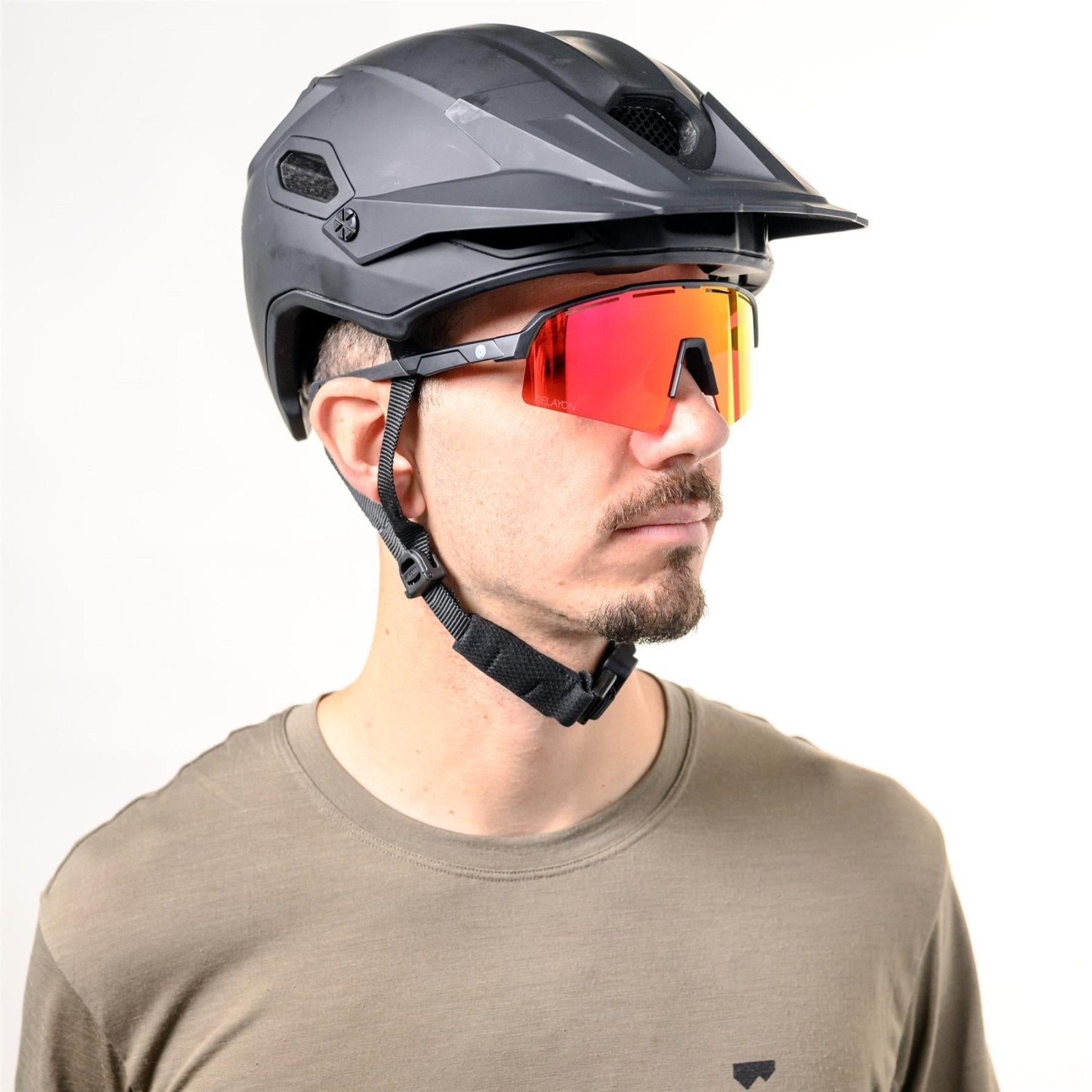 Delayon Eyewear - Pulse Aero Sportbrille - Matte Black - Red VLT 18 - DL - C3 - 24 - 32140 - Sportbrands24