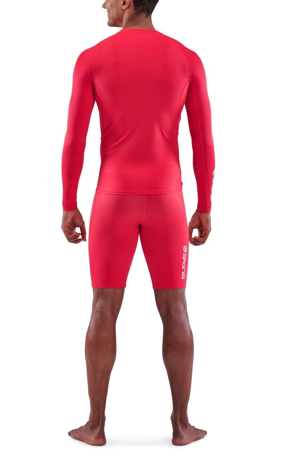 Skins - S1 Long Sleeve Kompressionsshirt Herren - red - SK - SO00100059014S - Sportbrands24