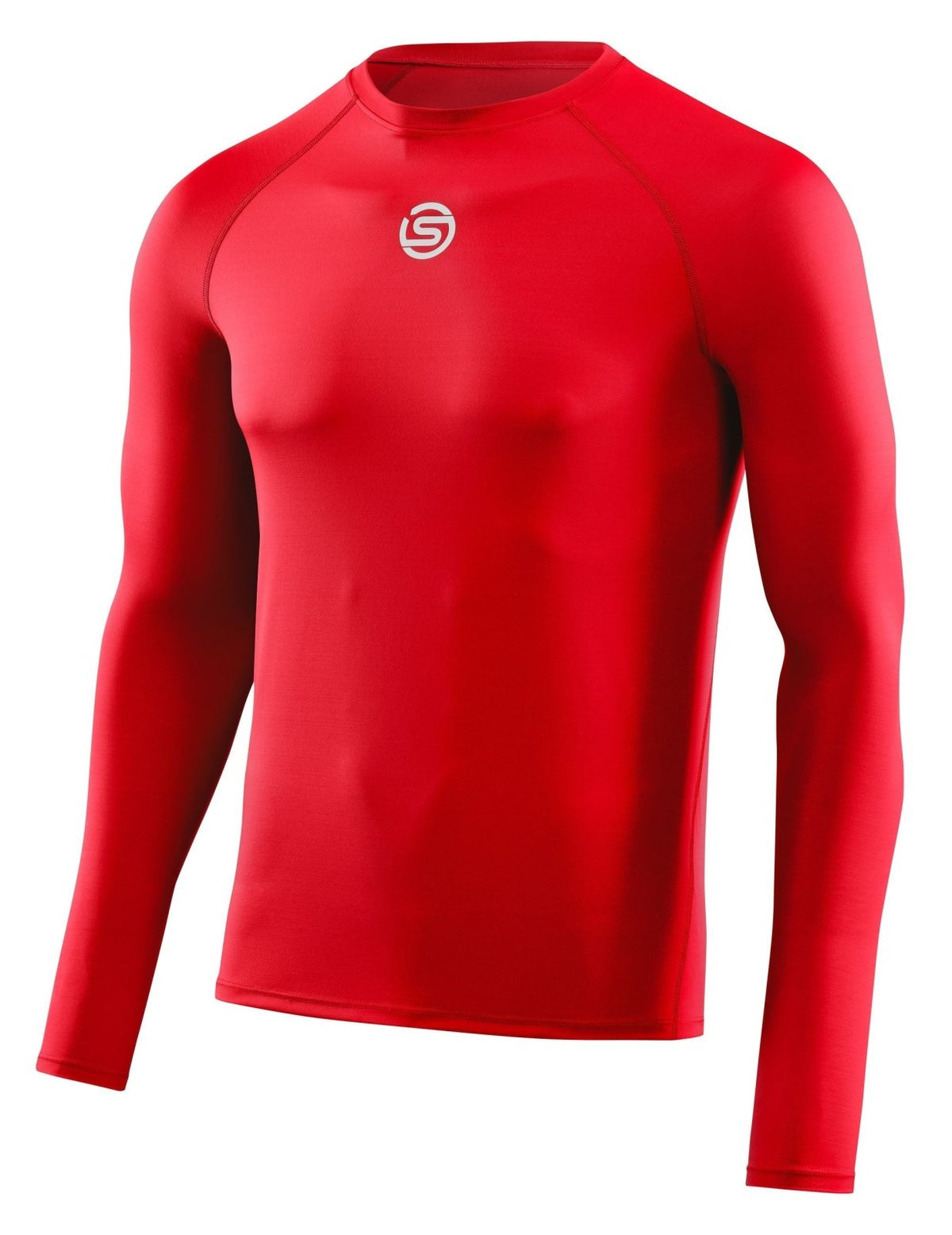 Skins - S1 Long Sleeve Kompressionsshirt Herren - red - SK - SO00100059014S - Sportbrands24