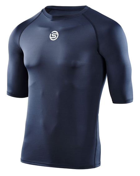 Skins - S1 Short Sleeve Kompressionsshirt Herren - navy blue - SK - SO00100049010S - Sportbrands24