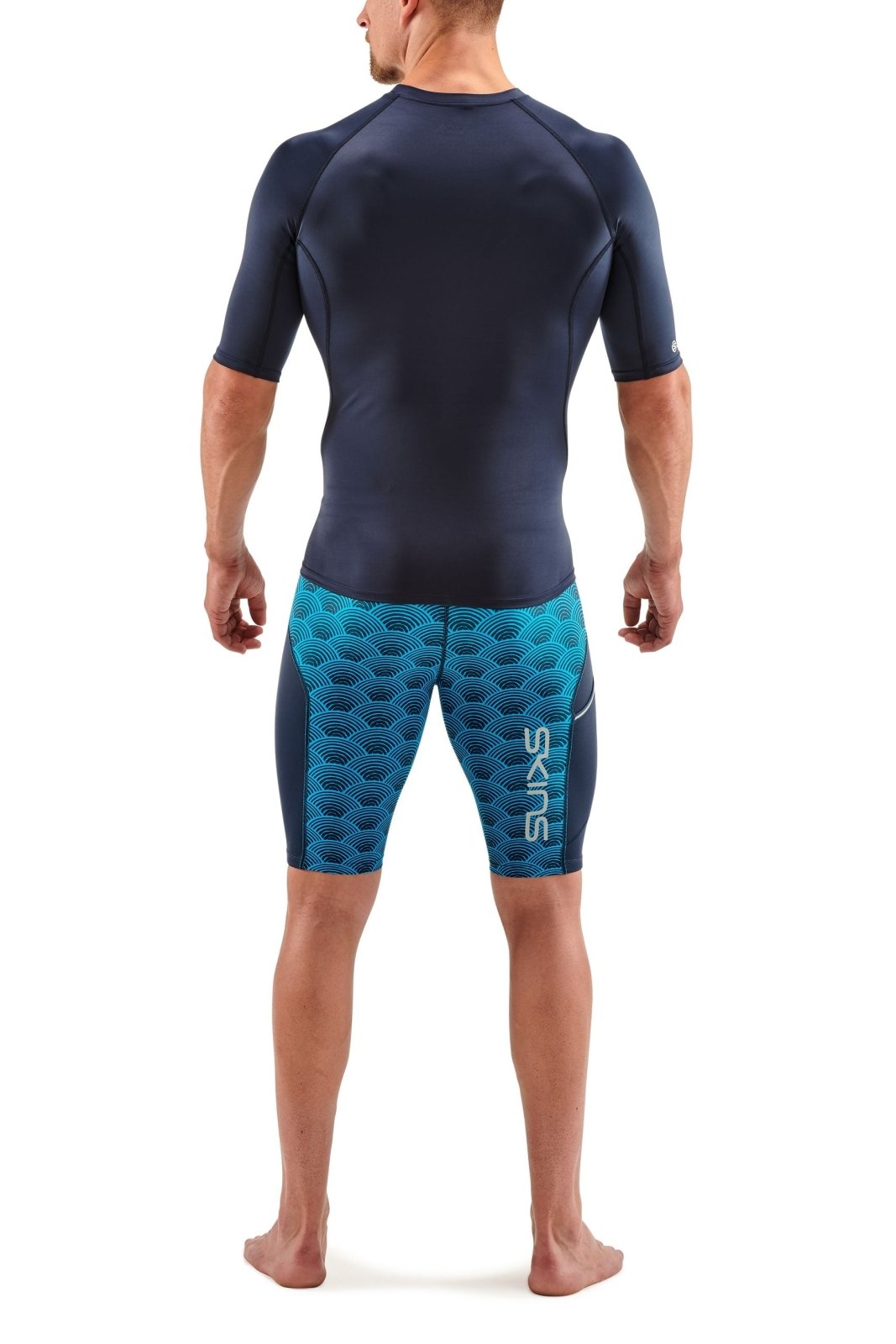 Skins - S1 Short Sleeve Kompressionsshirt Herren - navy blue - SK - SO00100049010S - Sportbrands24