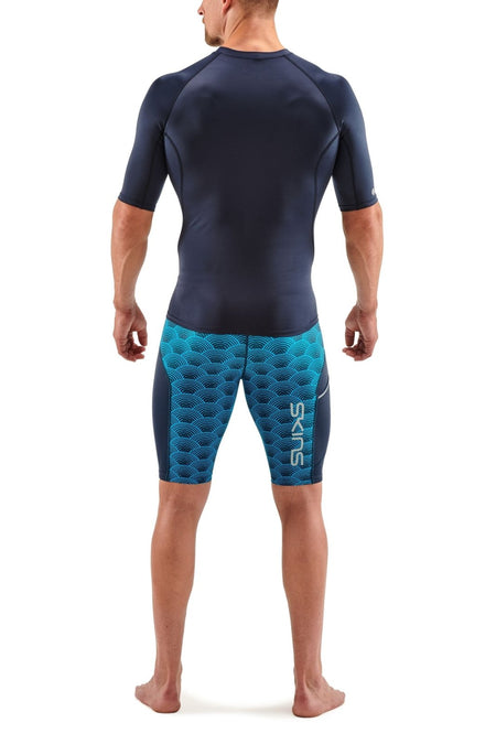 Skins - S1 Short Sleeve Kompressionsshirt Herren - navy blue - SK - SO00100049010S - Sportbrands24