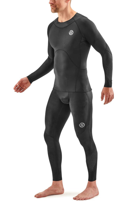 Skins - S3 400 Longsleeve Kompressionsshirt Herren - black/stars - SK - ST00301160064S - Sportbrands24