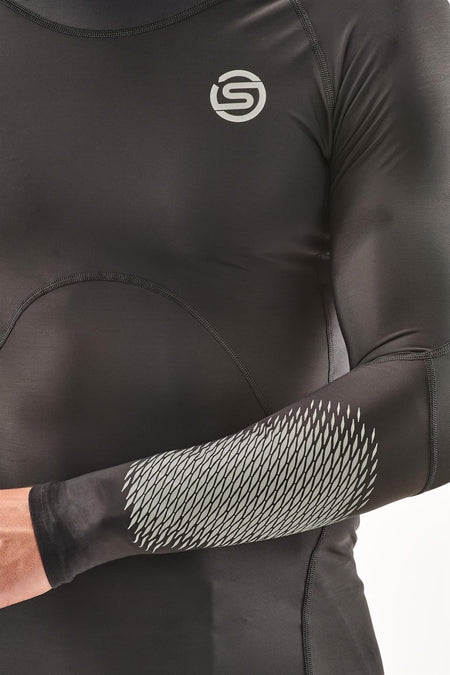Skins - S3 400 Longsleeve Kompressionsshirt Herren - black/stars - SK - ST00301160064S - Sportbrands24