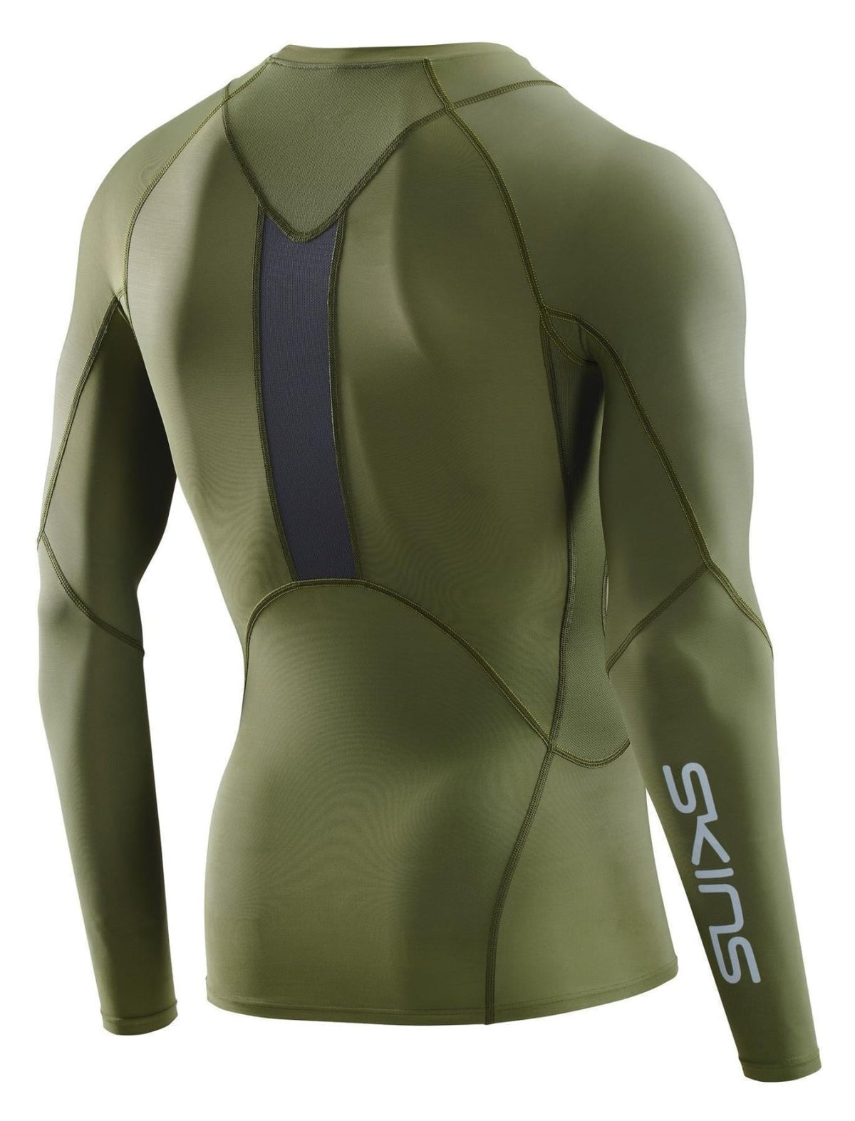 Skins - S3 Longsleeve Kompressionsshirt Herren - khaki - SK - ST00300050573S - Sportbrands24