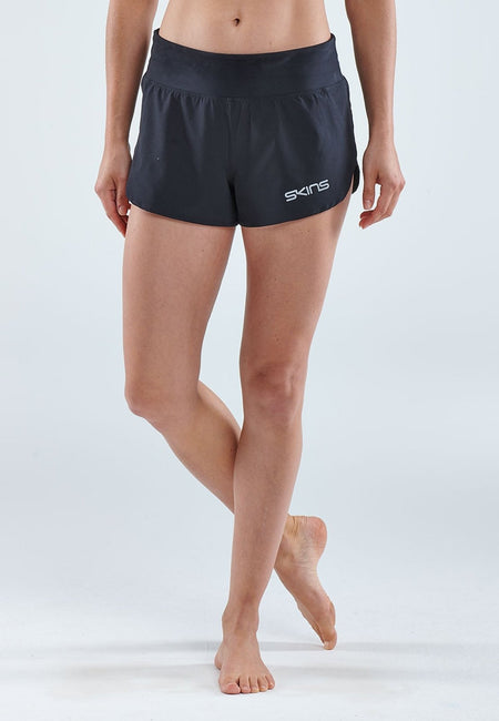 Skins - S3 Run Shorts Laufshort Damen - black - SK - ST40750099001M - Sportbrands24