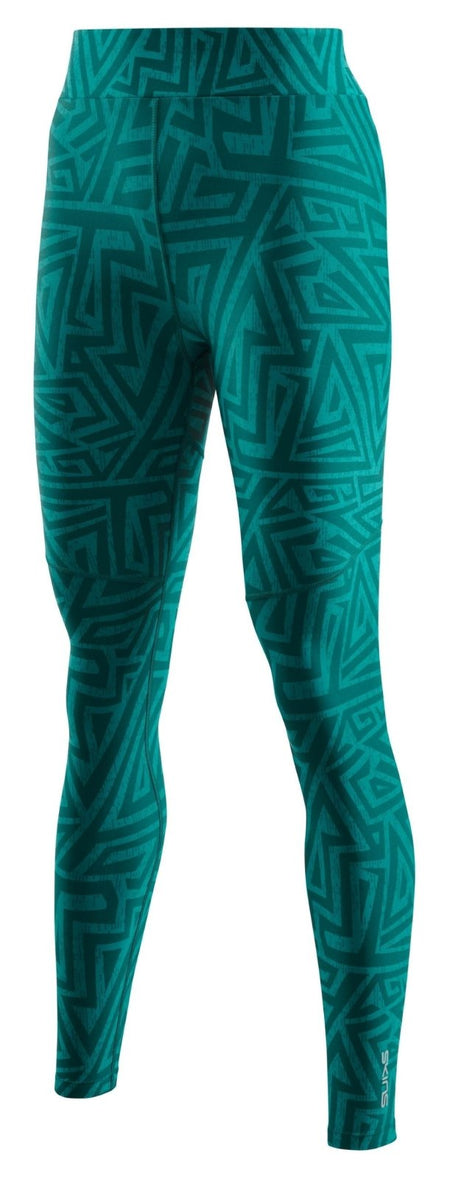 Skins - S3 Soft Long Tight Kompressionshose Damen - lt. teal angle - SK - ST40300080578XS - Sportbrands24