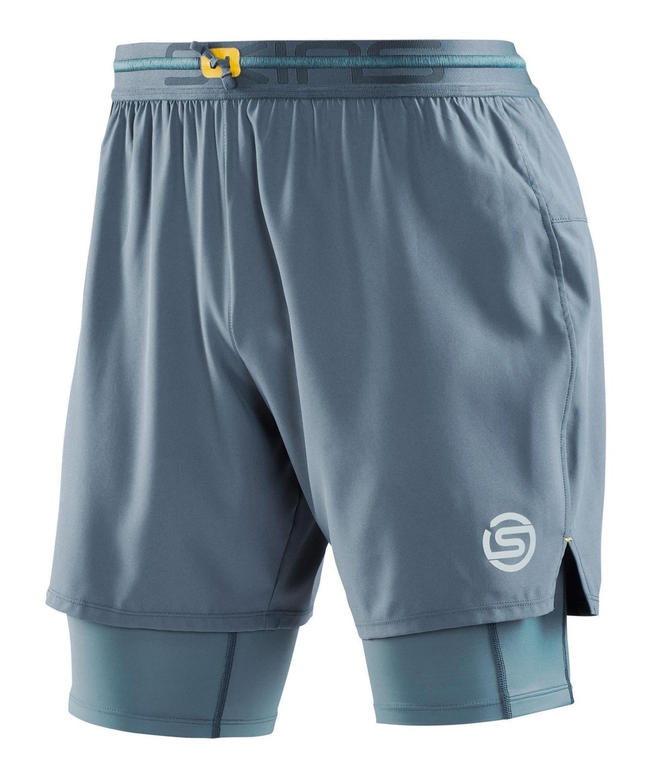 Skins - S3 Superpose Kompressionshose Herren - blue grey - SK - ST00301070575S - Sportbrands24