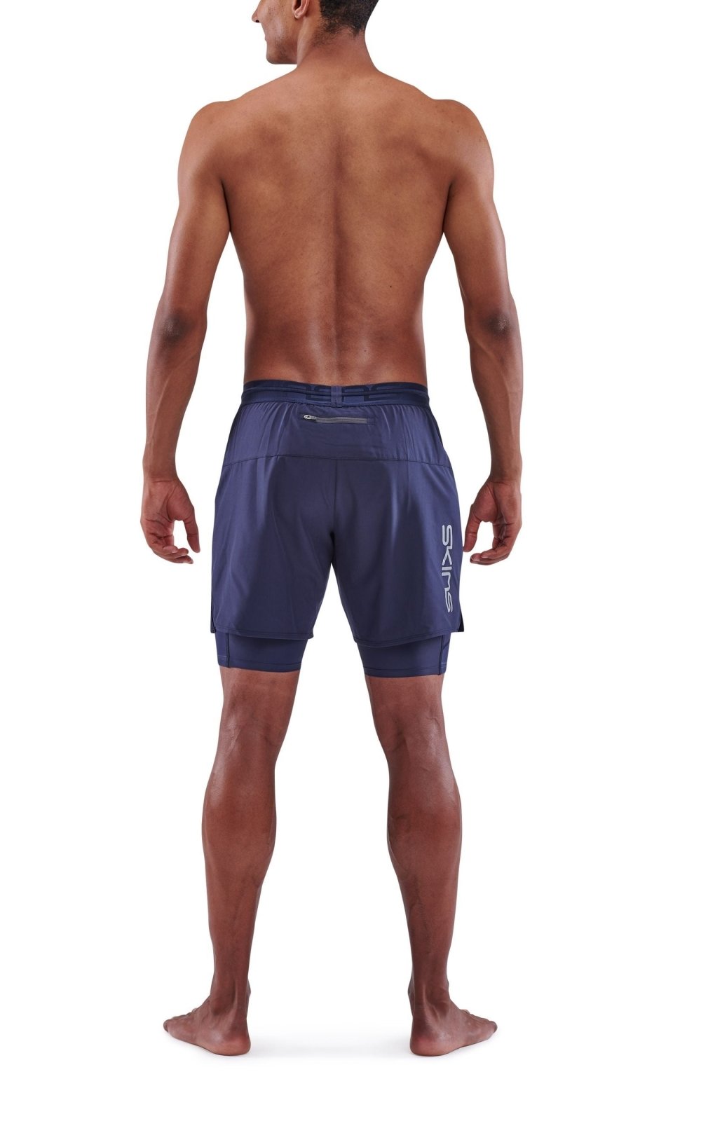 Skins - S3 Superpose Laufshorts Herren - navy blue - SK - ST00301079010S - Sportbrands24