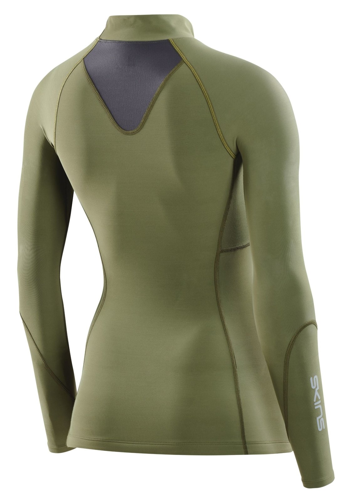 Skins - S3 Thermal Longsleeve Kompressionsshirt Damen - khaki - SK - ST40300660573XS - Sportbrands24