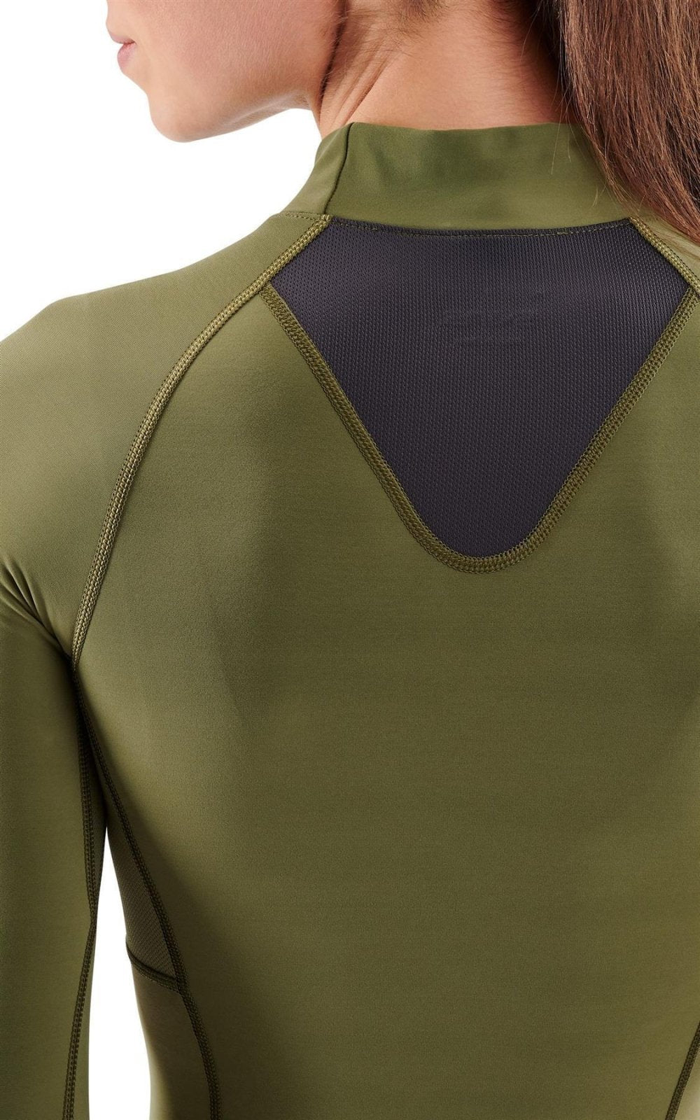 Skins - S3 Thermal Longsleeve Kompressionsshirt Damen - khaki - SK - ST40300660573XS - Sportbrands24