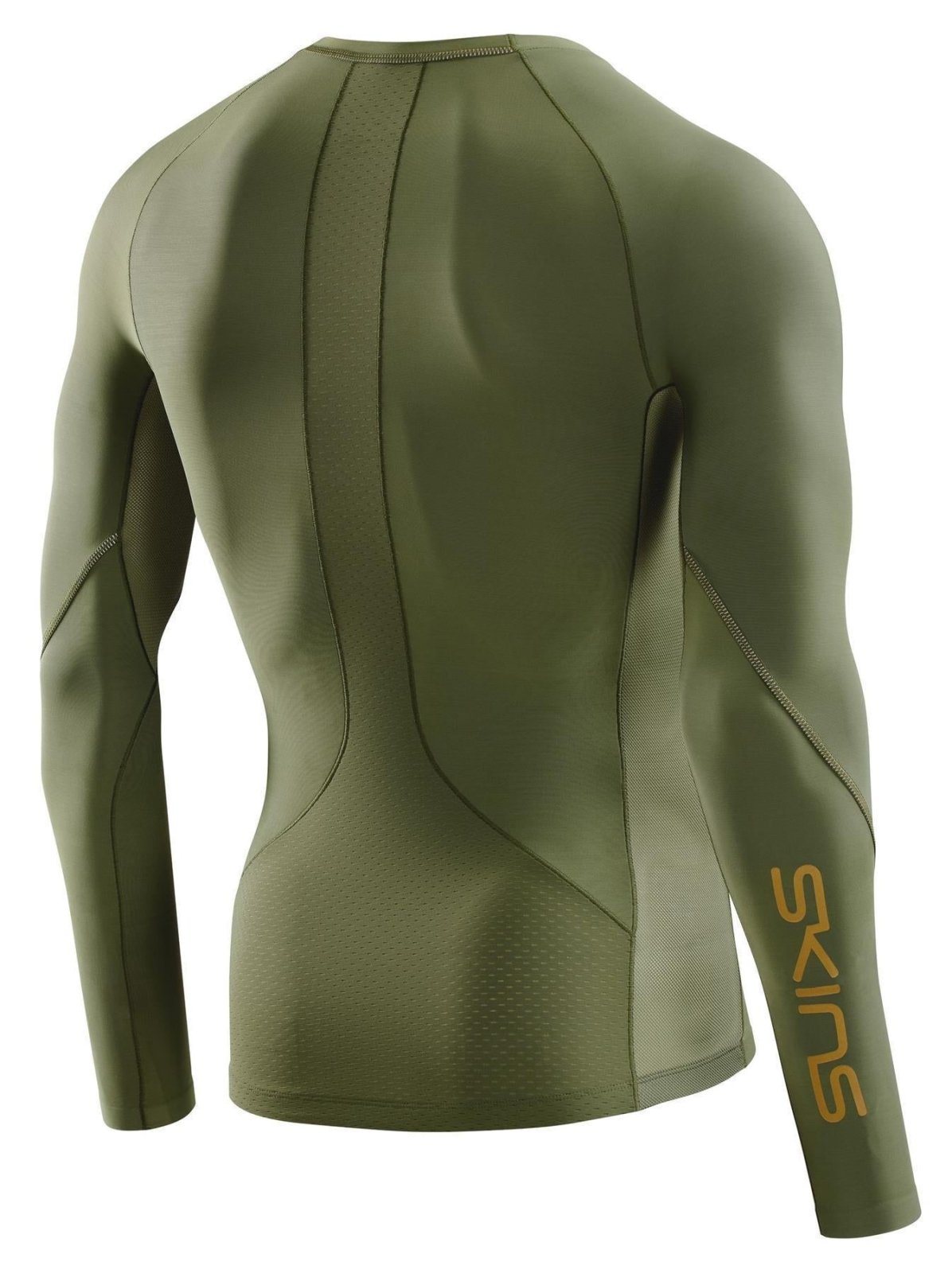 Skins - S5 Longsleeve Kompressionsshirt Herren - khaki - SK - SF00500050573S - Sportbrands24