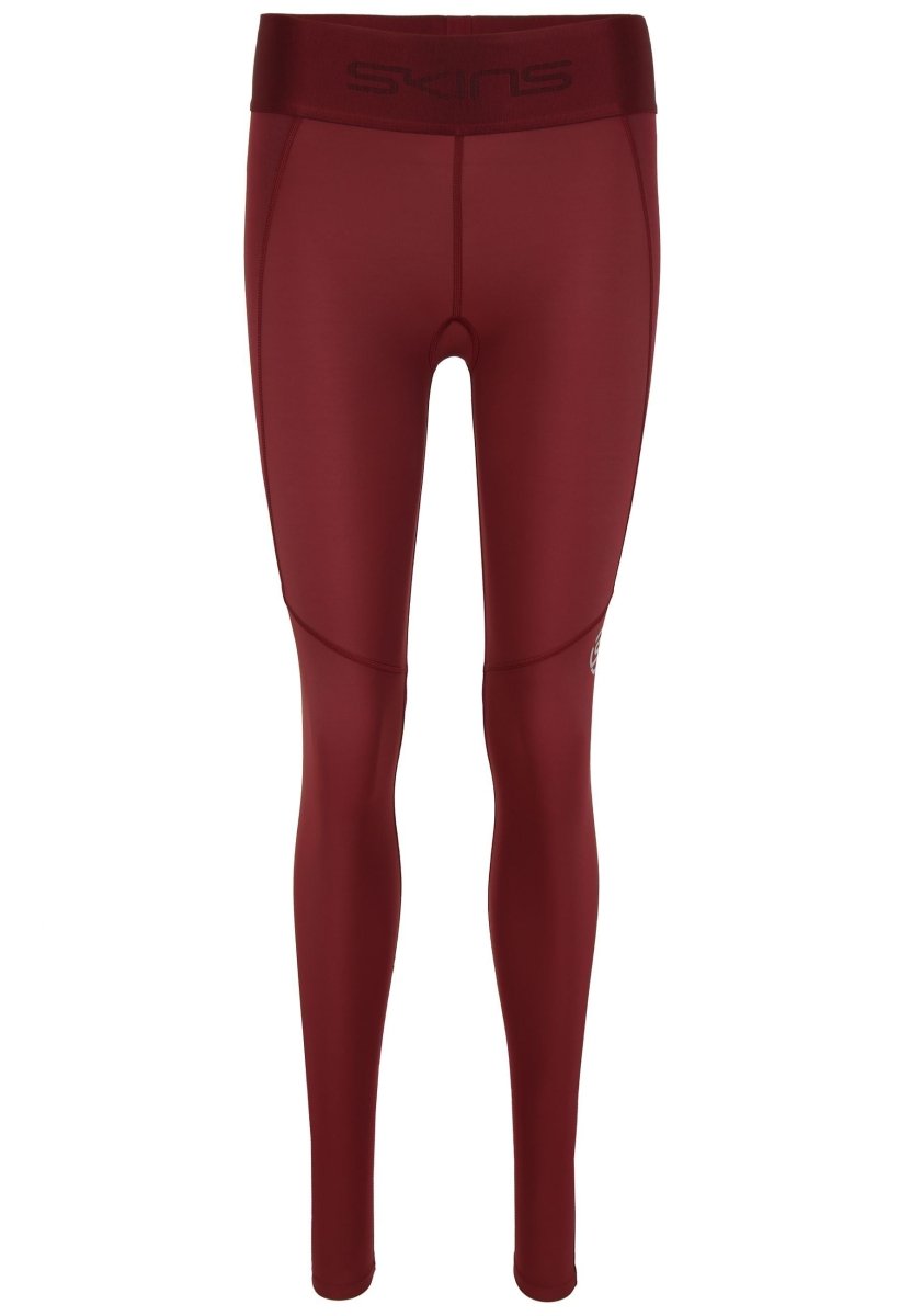 Skins - S3 Thermal Long Tight Kompressionshose Damen - Burgundy - SK - ST40301111095XS - Sportbrands24