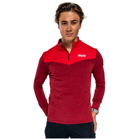 Swix - Nordic Midlayer M Longsleeve Herren - rhubarb red/swix red - SX-10079-23-94306-S - Sportbrands24