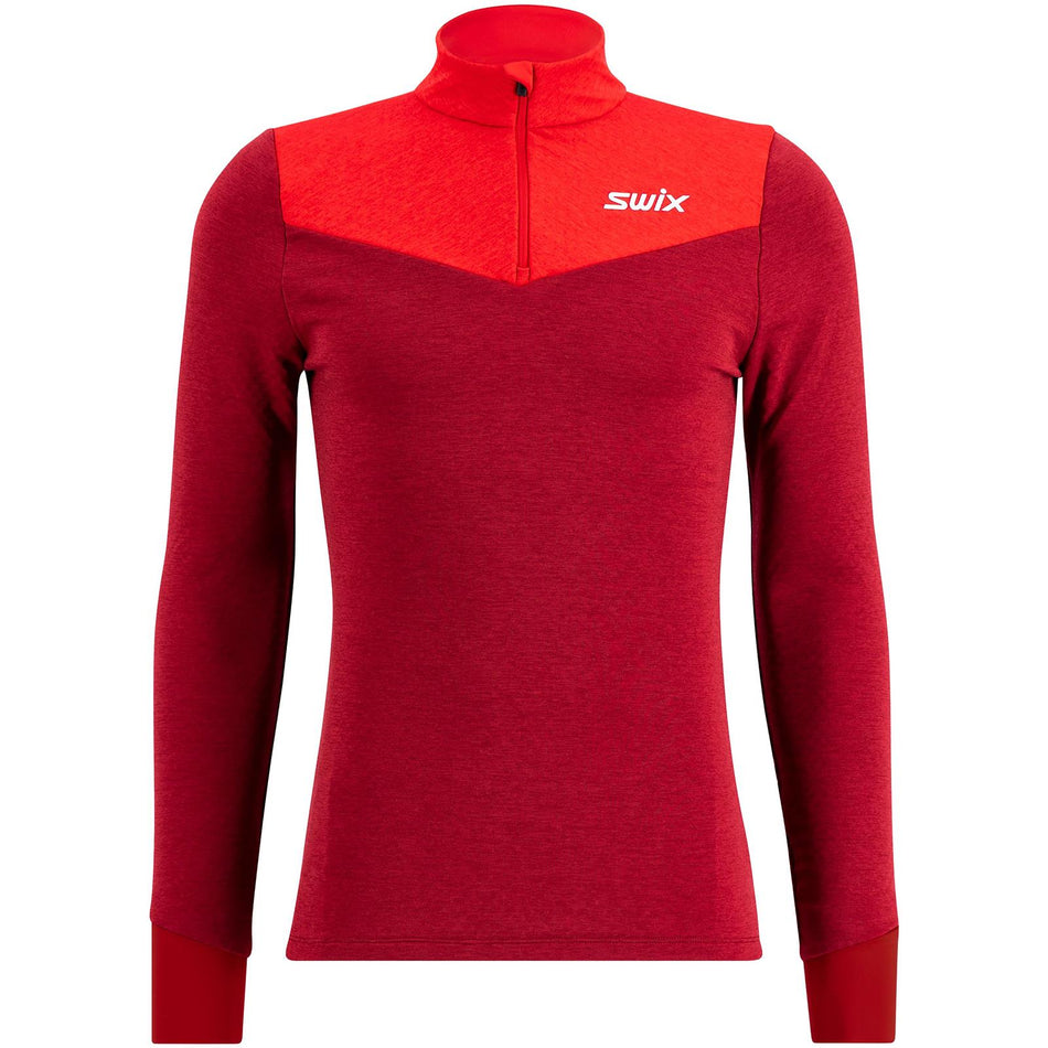 Nordic Midlayer M Longsleeve Herren - rhubarb red/swix red
