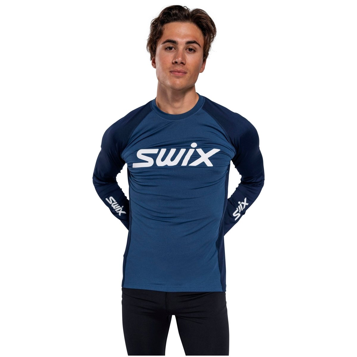 Swix - RaceX Dry Long Sleeve M Funktionsunterhemd Herren - lake blue/dark navy - SX-10097-23-75404-S - Sportbrands24
