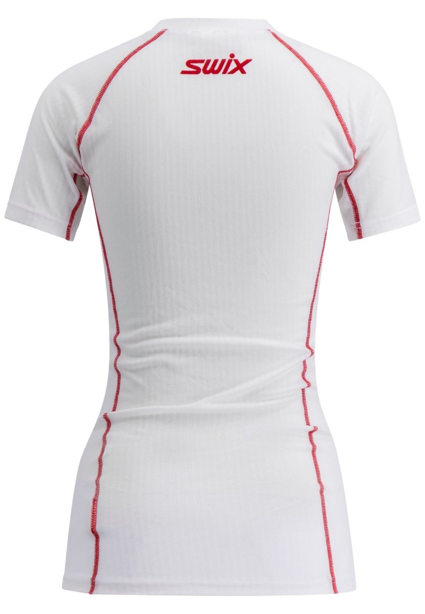 Swix - Swix RaceX Light Short Sleeve W T-Shirt Damen - bright white/swix red - SX-10109-23-00036-XS - Sportbrands24